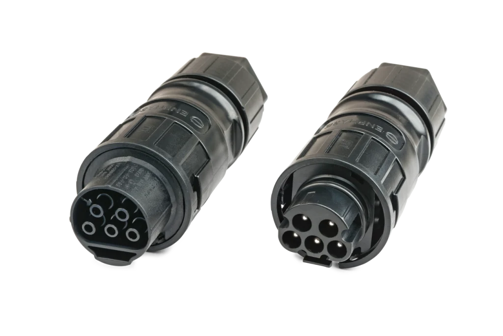 Three phase Enphase IQ Cable field wireable connectors